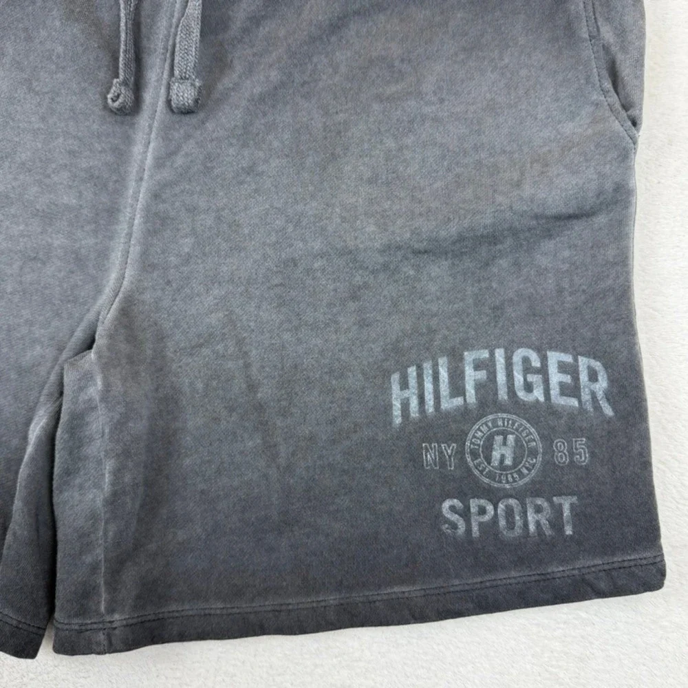 Tommy‎ Hilfiger Sport Women's M Charcoal Gray Garment Dyed Lounge Sweat Shorts